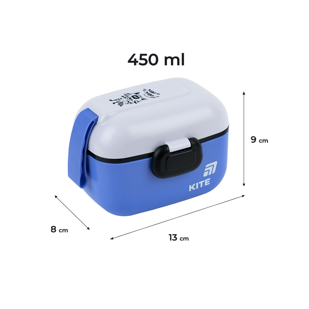 Ланч-бокс Kite 450 мл синій (K25-1185-2) Ланч-бокс Kite 450 мл синій (K25-1185-2)