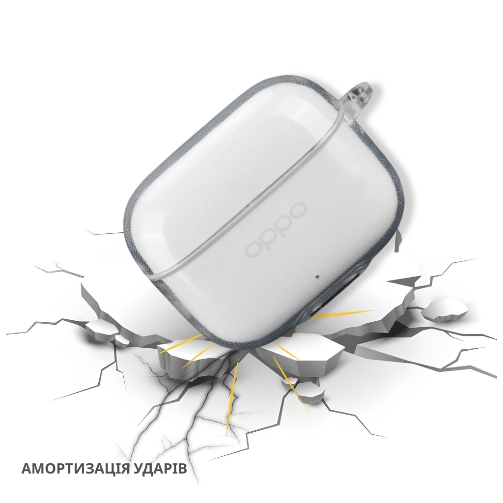 Чохол для навушників BeCover для OPPO Enco Buds 3 Pro Transparent (714838)