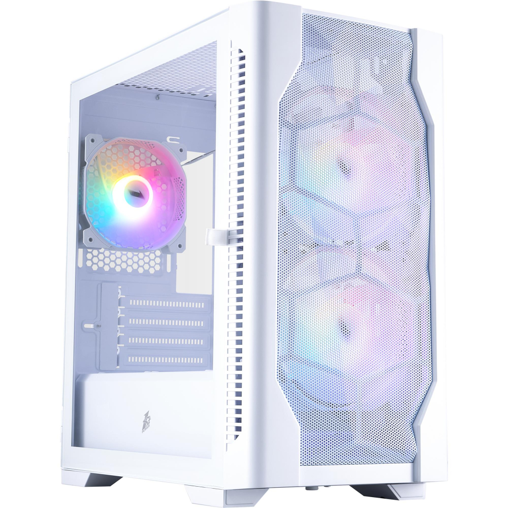 Корпус для ПК 1stPlayer D4-M-WH-2F1P-W-1F1-W