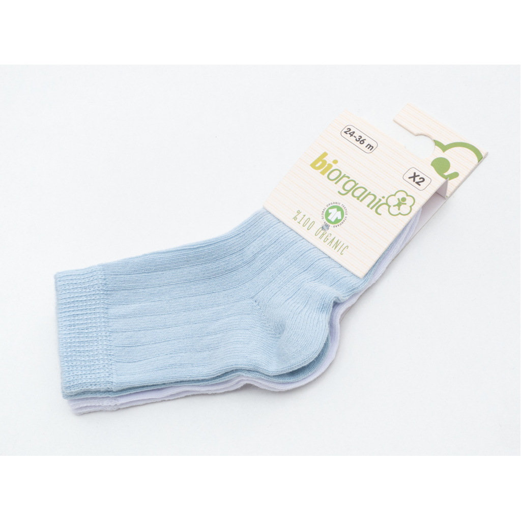 Шкарпетки дитячі Bibaby однотонні (68345-24-36-whiteblue)