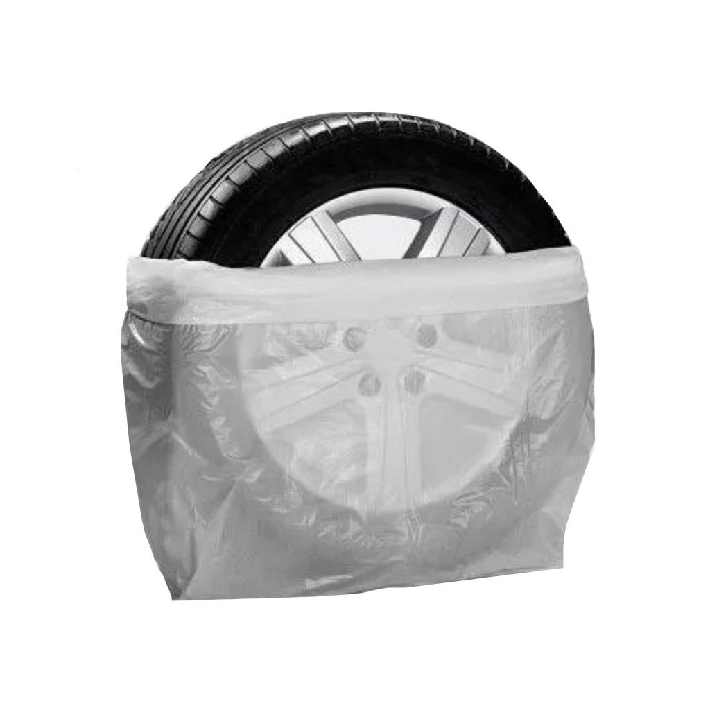 Набір техдопомоги Poputchik Комплект пакетів п/ет для зберігання легкових коліс R14-18, білого кольору (4шт) (16-080-IS)