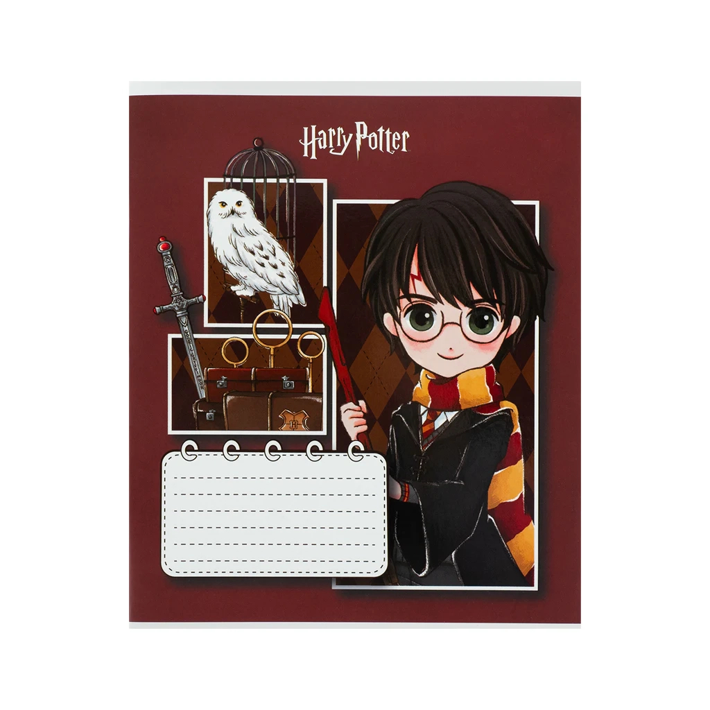 Зошит Kite Harry Potter, 12 аркушів, коса лінія (HP26-235)