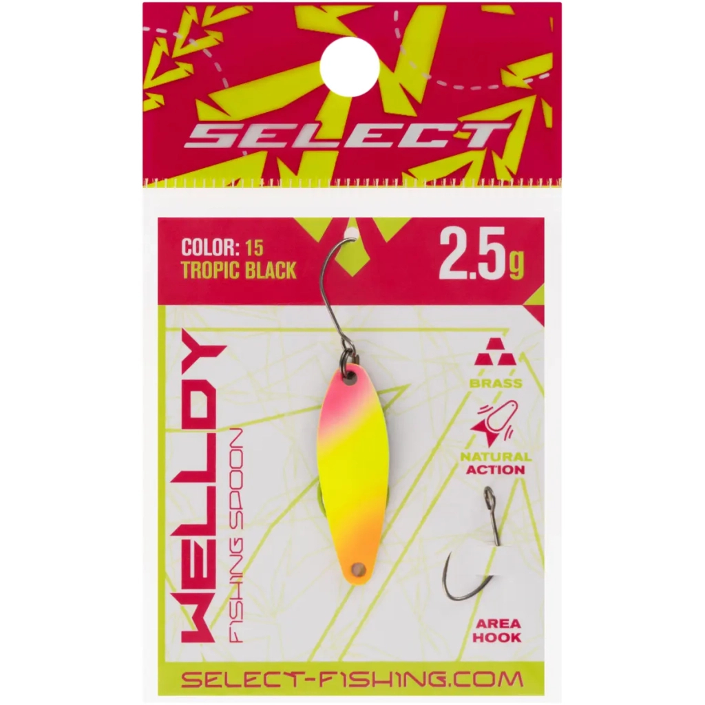 Блешня Select Welldy 2.5g 31mm 15 Tropic Black (1870.81.09) Блешня Select Welldy 2.5g 31mm 15 Tropic Black (1870.81.09)