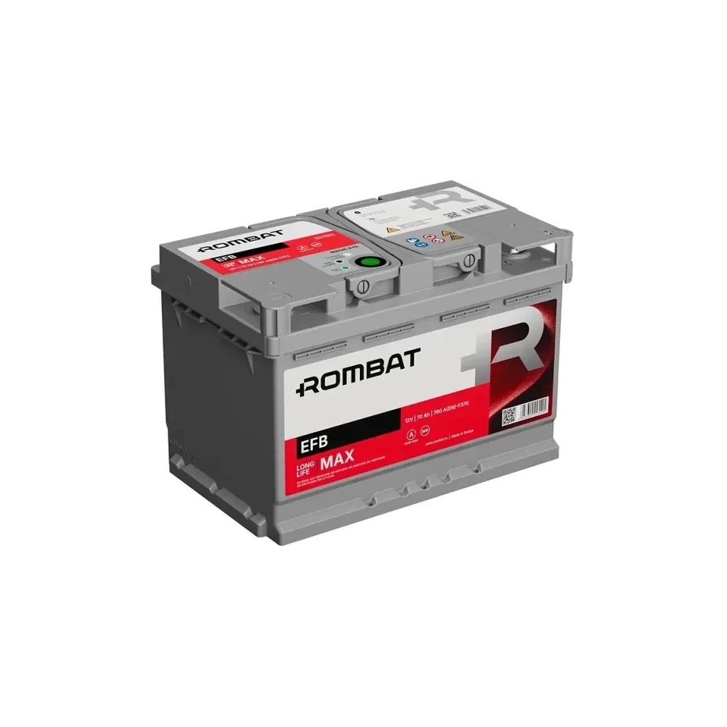Акумулятор автомобільний ROMBAT 6CT-70 (0) EFB Start-Stop F370 Акумулятор автомобільний ROMBAT 6CT-70 (0) EFB Start-Stop F370