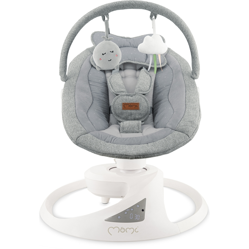 Крісло-гойдалка MoMi PEARL baby swing grey (BULE00040)