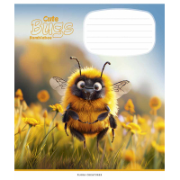 Notebook Schoolboy Cute bugs 12 sheets diagonal line (012-3462C)