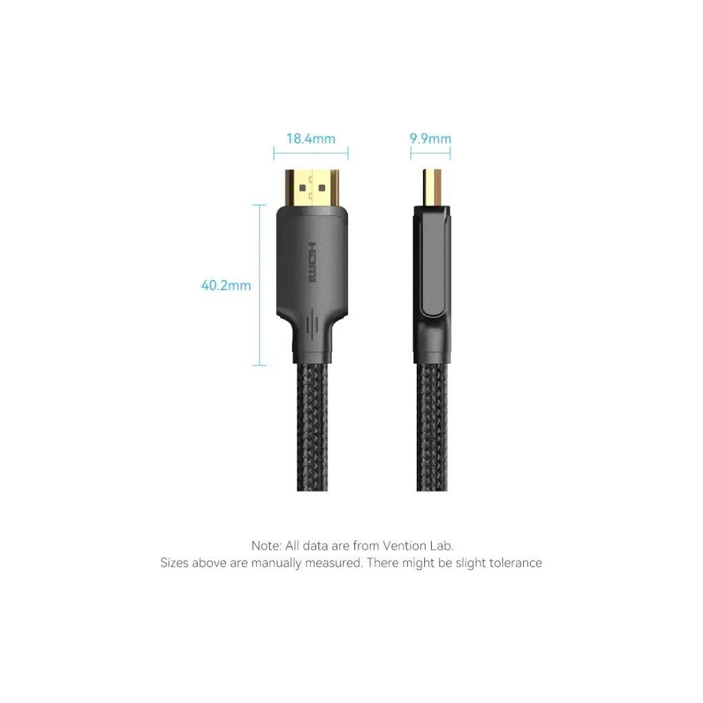 Кабель мультимедійний HDMI M to HDMI M 2.0m 4K60Hz black Vention (ALIBH) Кабель мультимедійний HDMI M to HDMI M 2.0m 4K60Hz black Vention (ALIBH)