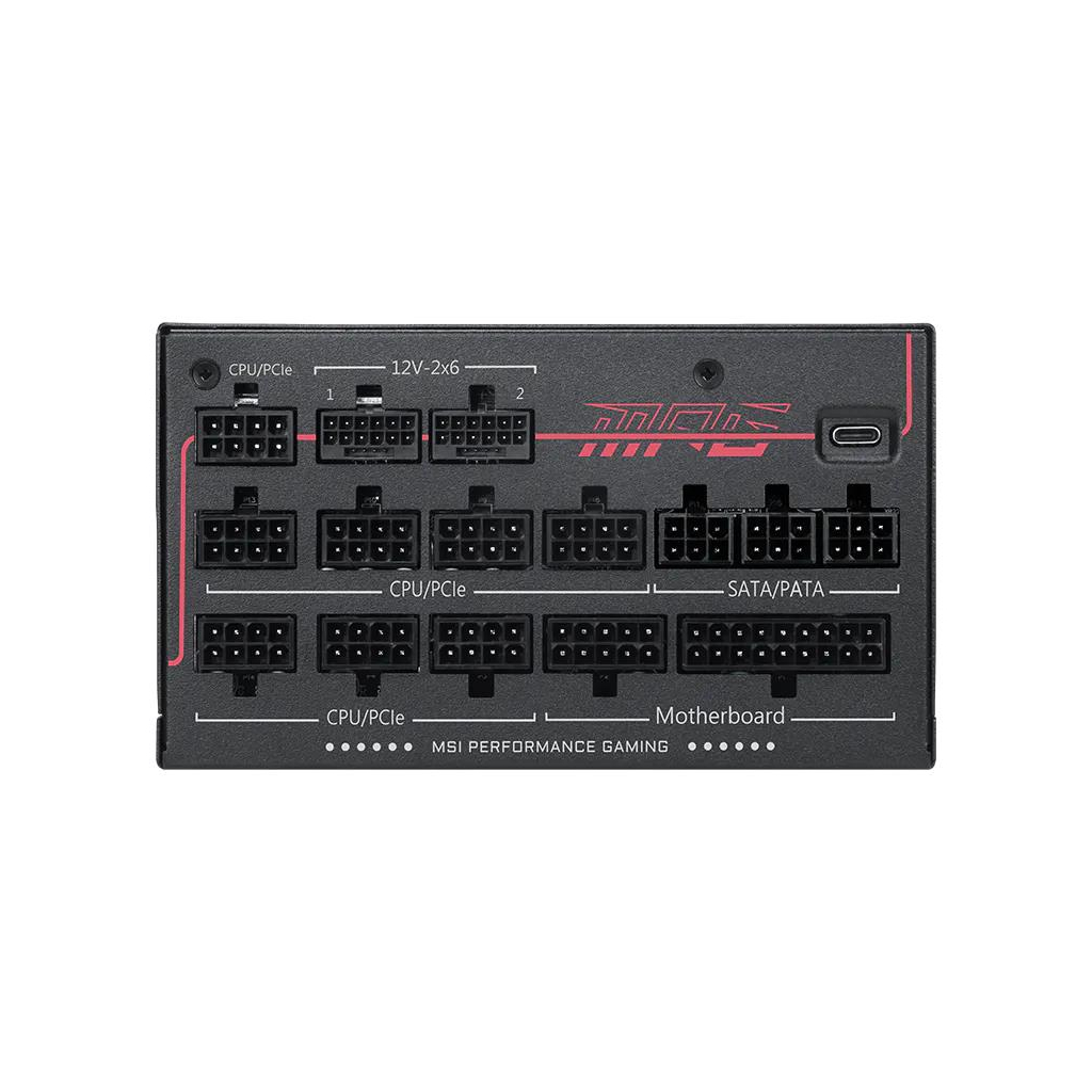 Блок живлення MSI 1600W (MPG AI1600TS PCIE5)