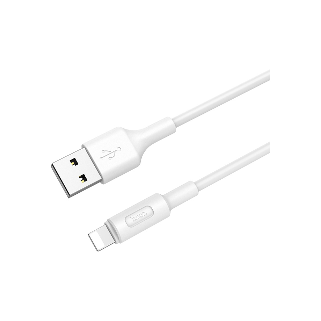 Дата кабель USB 2.0 AM to Lightning 1.0m 2A X25 white HOCO (6957531080114) Дата кабель USB 2.0 AM to Lightning 1.0m 2A X25 white HOCO (6957531080114)