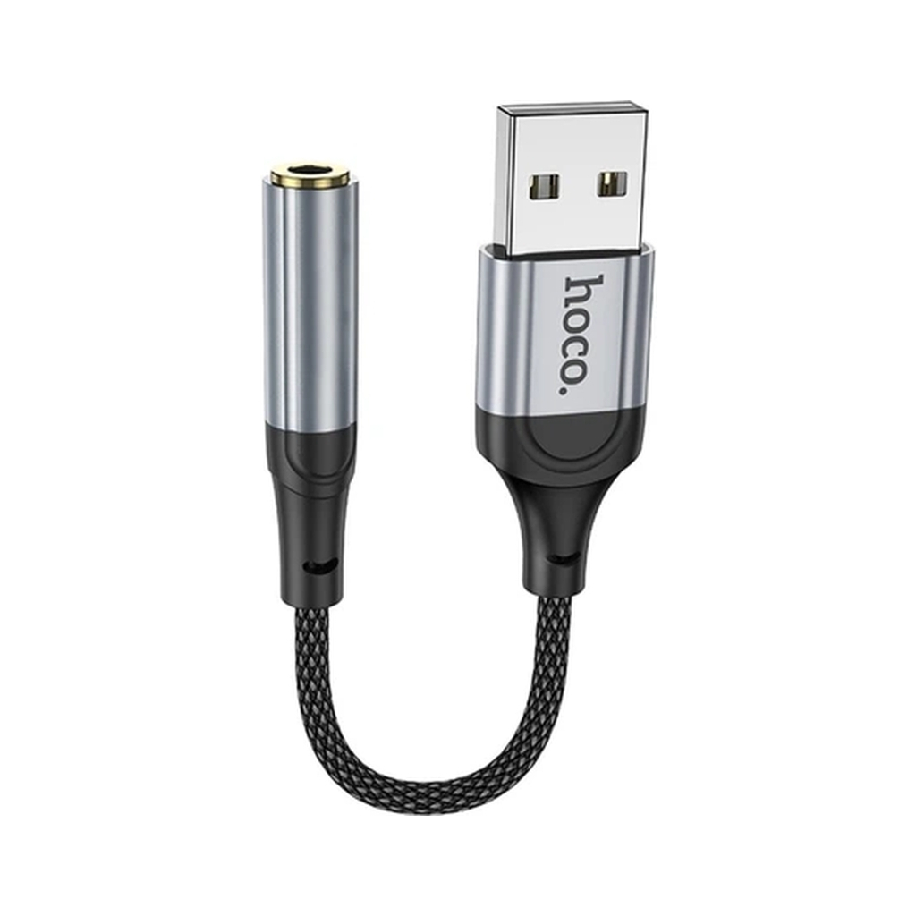 Кабель мультимедійний USB AM to 3.5mm F LS36 black HOCO (6942007608879) Кабель мультимедійний USB AM to 3.5mm F LS36 black HOCO (6942007608879)