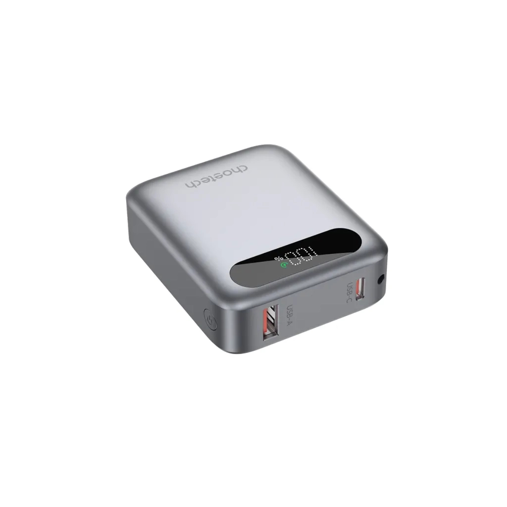Повербанк Choetech 10000mA, 22.5W, PD, QC, grey (B860-CCGY)