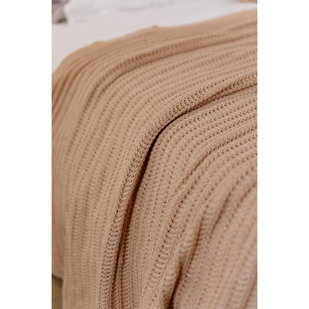 Плед Прованс COTTON бежевий 120 х 200 см (039527)