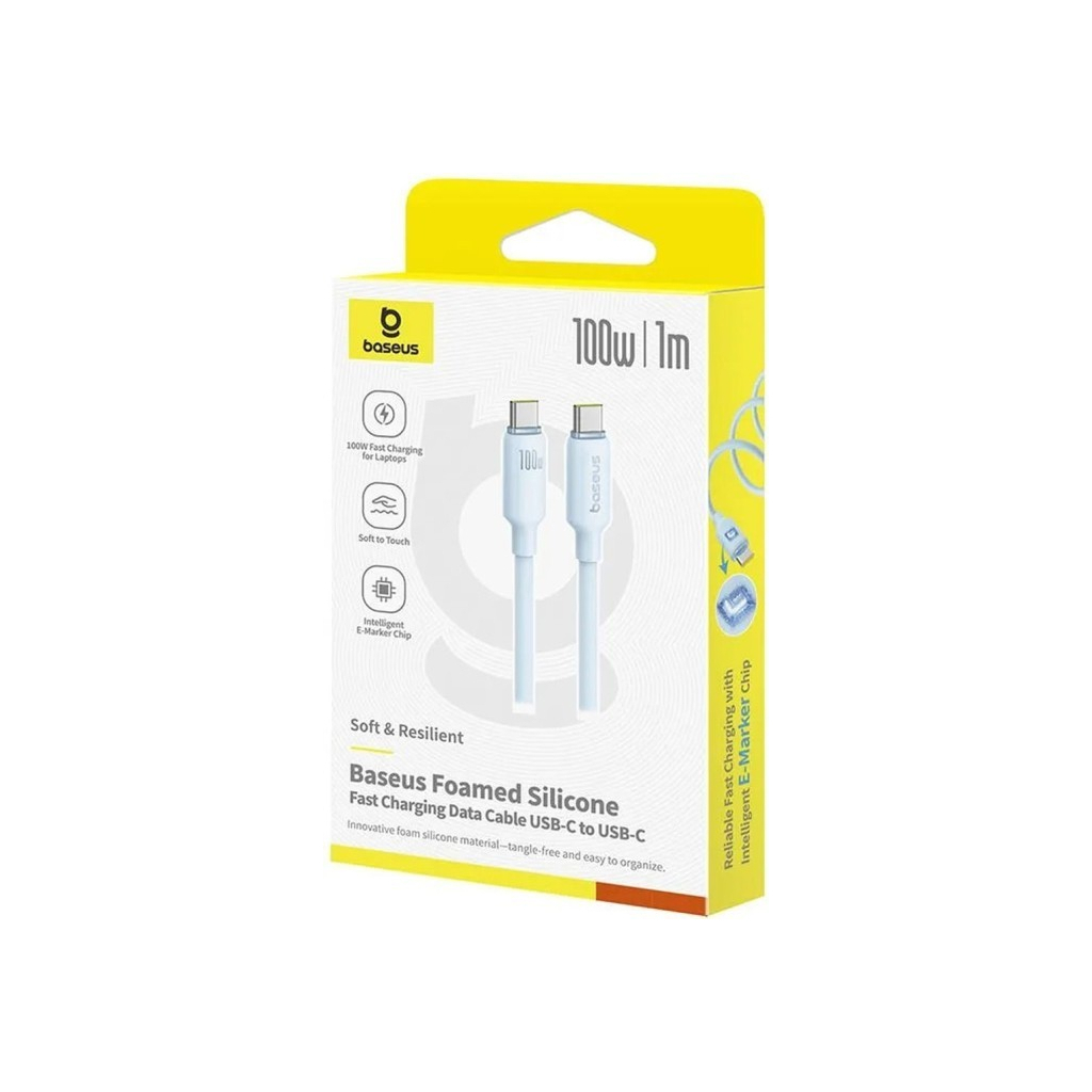 Дата кабель USB-C to USB-C 1.0m 100W blue Baseus (E0426702) Дата кабель USB-C to USB-C 1.0m 100W blue Baseus (E0426702)