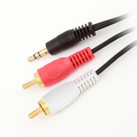 Кабель мультимедійний Jack 3.5mm папа/2RCA папа Gemix (Art.GC 1805)