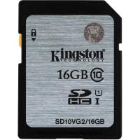 Карта пам'яті Kingston 16GB SDHC UHS-I Class10 (SD10VG2/16GB)