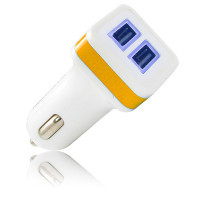 Зарядний пристрій Gelius Gold Edition USB*2 2.4A White/Orange (36832)