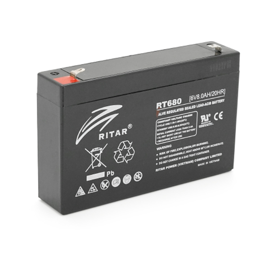 Батарея до ДБЖ Ritar AGM RT680, 6V-8Ah (RT680B)