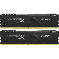Модуль пам'яті для комп'ютера DDR4 8GB (2x4GB) 3000 MHz HyperX Fury Black Kingston Fury (ex.HyperX) (HX430C15FB3K2/8)