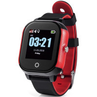 Смарт-годинник UWatch GW700S Kid smart watch Black/Red (F_86983)