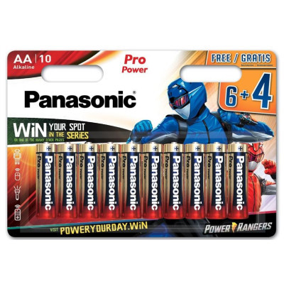 Battery Panasonic AA LR6 Pro Power * 10 Power Rangers (LR6XEG/10B4FPR)