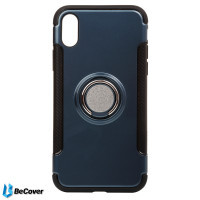 Чохол до мобільного телефона BeCover Magnetic Ring Stand Apple iPhone X/XS Blue (701782) (701782)