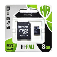 Карта пам'яті Hi-Rali 8GB microSDHC class 10 UHS-I (HI-8GBSD10U1-01)