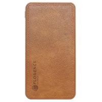 Батарея універсальна Florence LEATHER Li-Pol 10000mAh Brown (FL-3024-N)