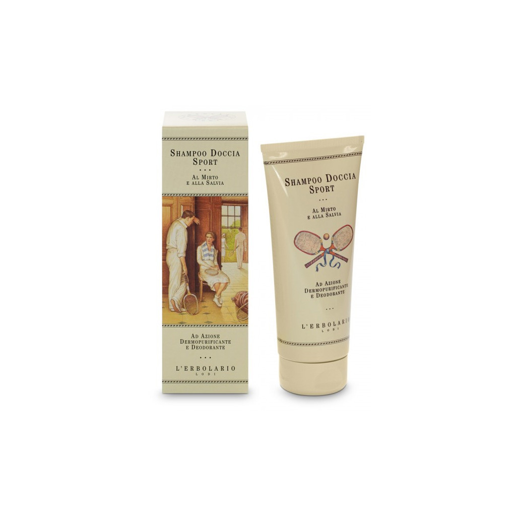 Шампунь L'Erbolario для спортсменів на основі Мірта і Шавлії 200 мл (8022328502440)