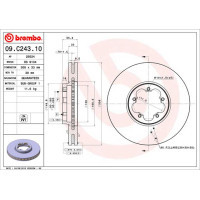 Brembo brake disc 09.C243.10