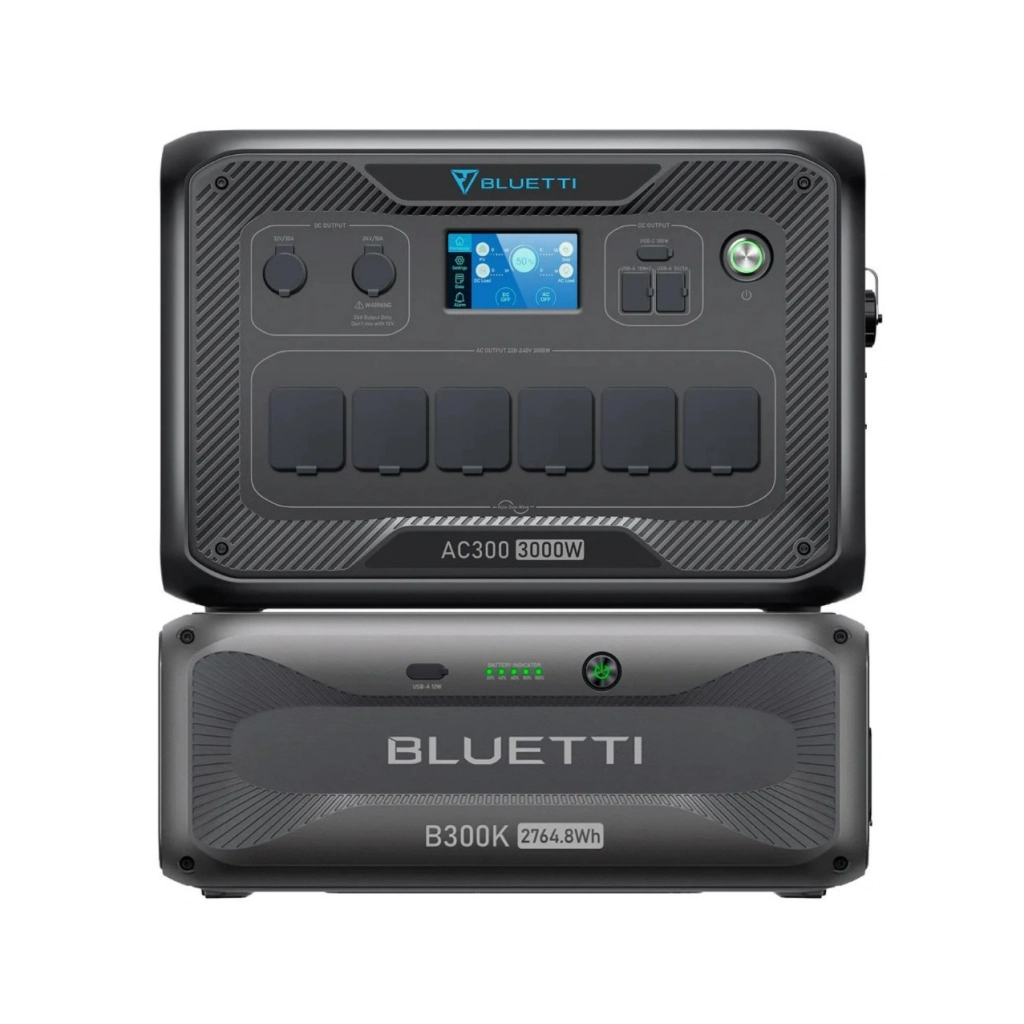 Зарядна станція BLUETTI PowerOak AC300 3000W + B300K 2764.8Wh (AC300+B300K)