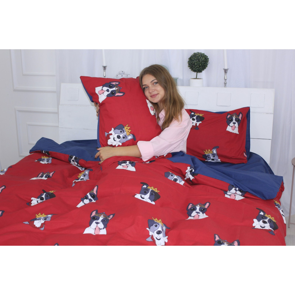 Постільна білизна MirSon Бязь Ranforce Elite 17-0568 Kings of dogs 143х210х2 (2200004682051)