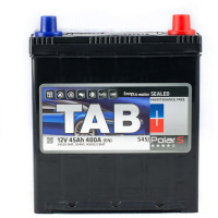 Car battery TAB 45 Ah/12V Polar S Thin terminal Japan Min (246 145)