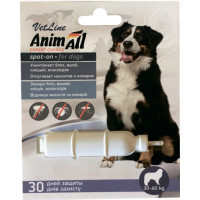 Drops for animals AnimAll VetLine spot-on against fleas and ticks 30-40 kg 8 ml (4820150203832)