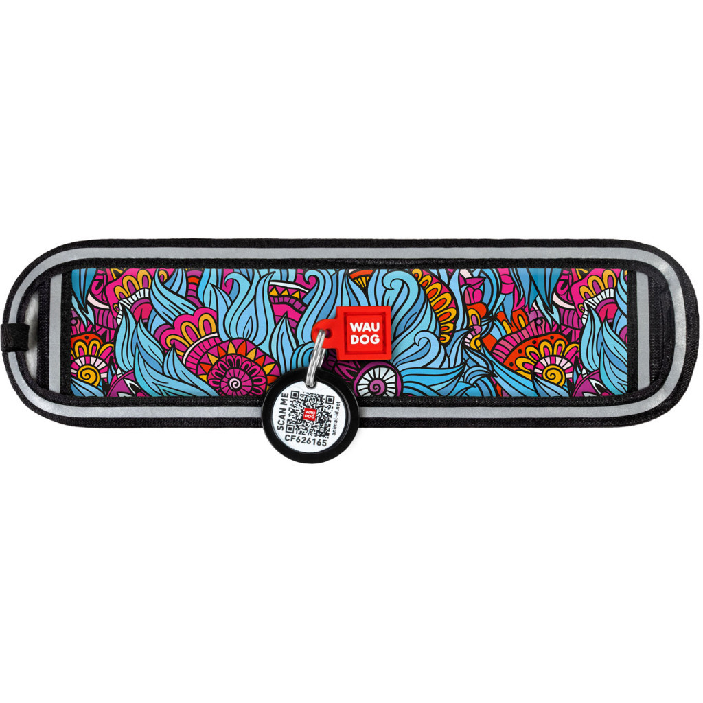 Ергономічні накладки на нашийник WAUDOG Nylon з QR-паспортом Літо XS-S 10-15 мм (2403-0062)