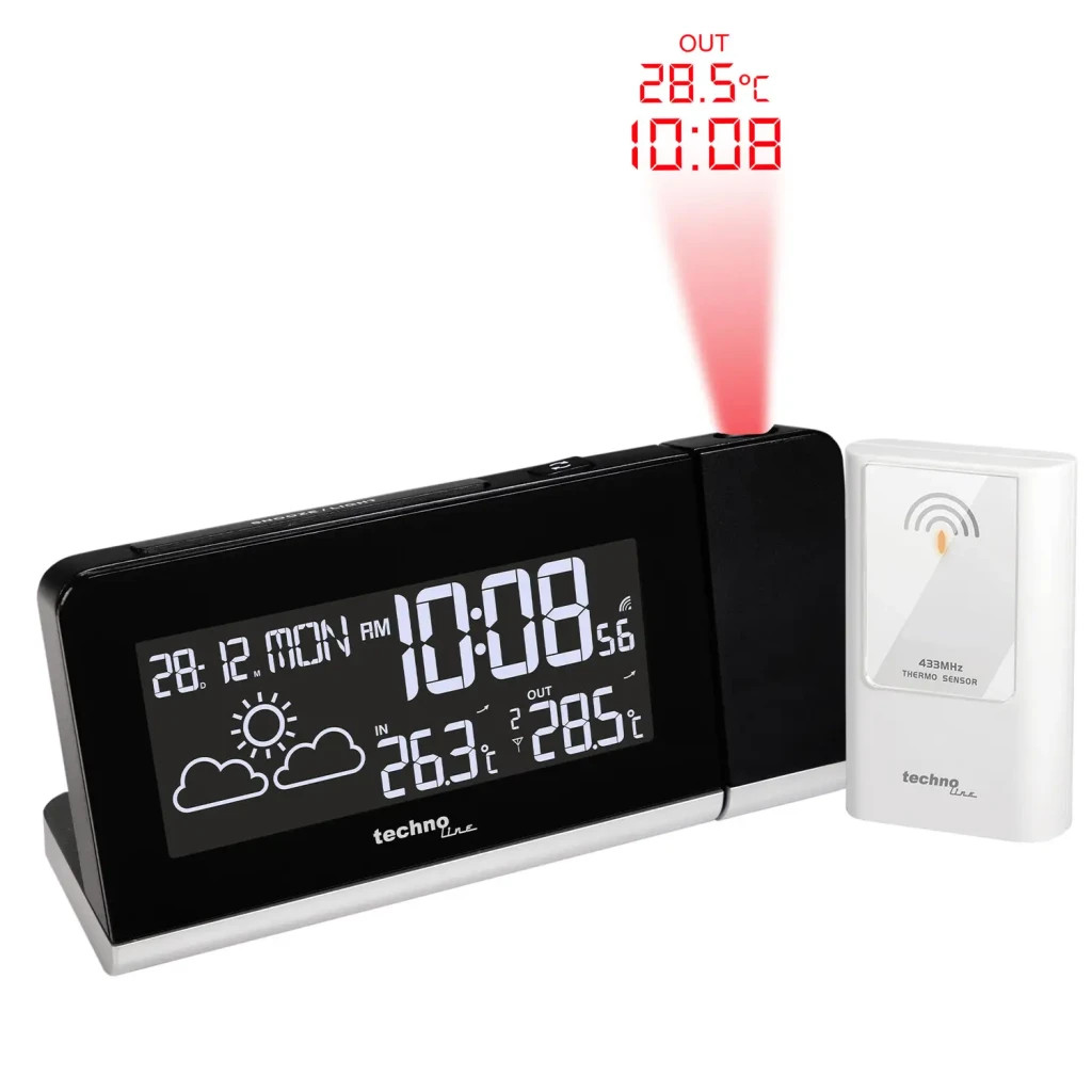 Настільний годинник Technoline WT539 проекційний Black (DAS301813)