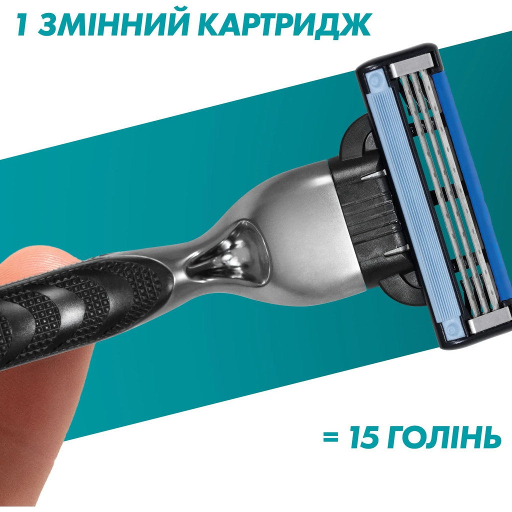 Набір косметики Gillette Бритва Mach3 з 2 змінними картриджами + Гель для гоління Series 200 мл + Косметичка (8700216075251)