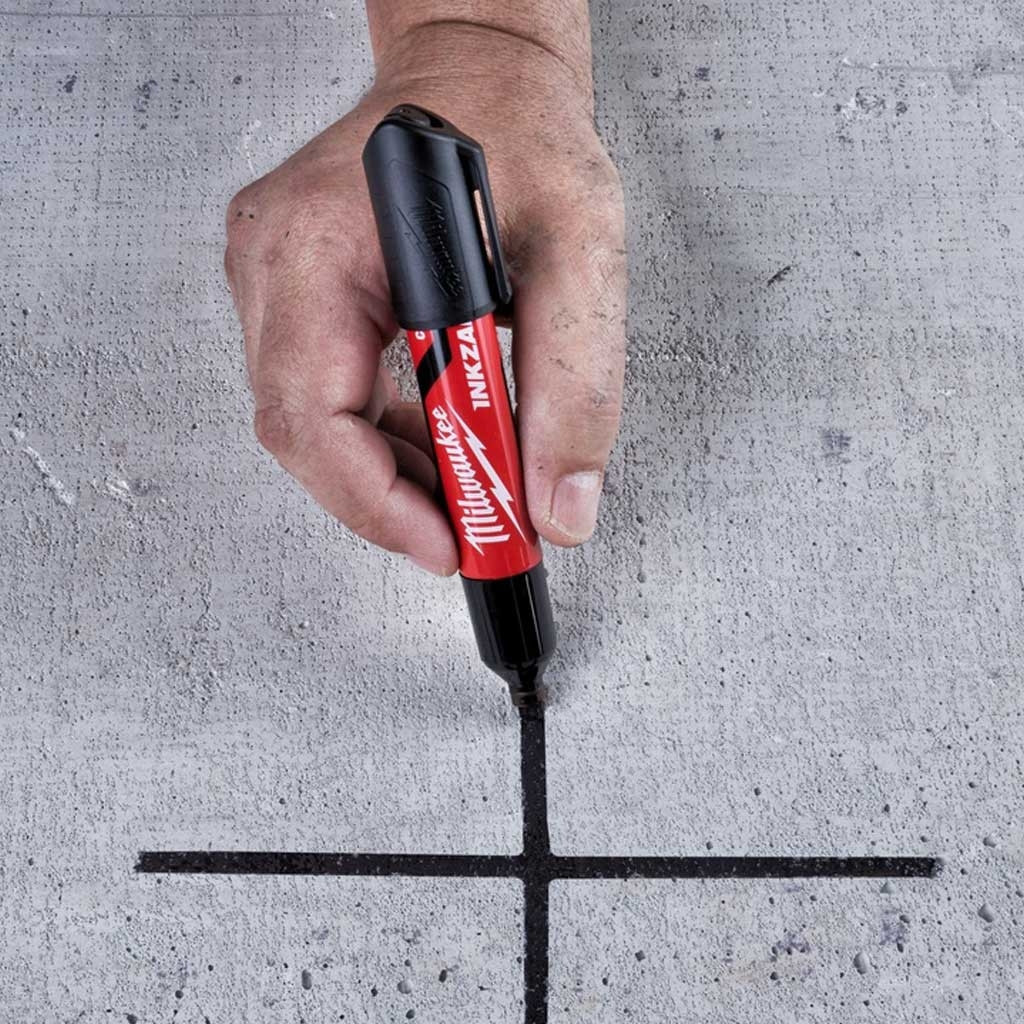 Маркер Milwaukee для будмайданчика INKZALL, великий (L), чорний (4932471555)