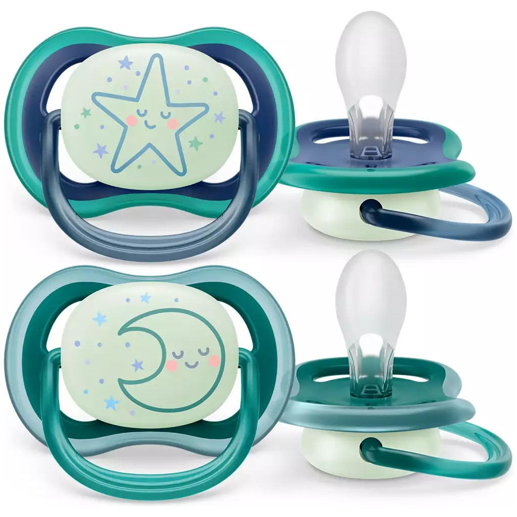 Пустушка Philips AVENT Ultra Air Нічна 6-18 міс 2 шт (SCF376/13)