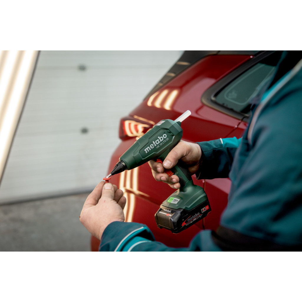 Клейовий пістолет Metabo HK 18 LTX 20, 18В, стрижні 11мм, подача 20г/хв (без АКБ та ЗП) (600797850)