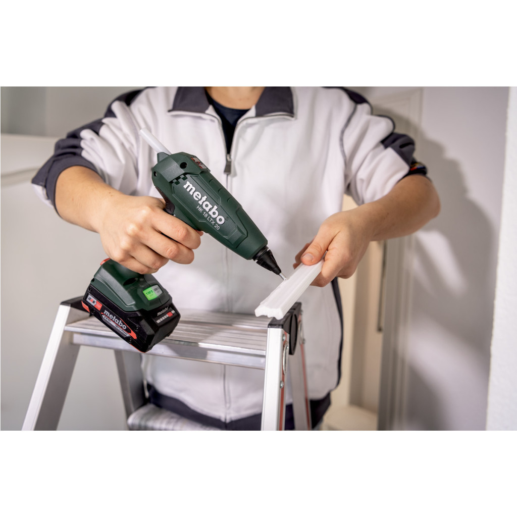 Клейовий пістолет Metabo HK 18 LTX 20, 18В, стрижні 11мм, подача 20г/хв (без АКБ та ЗП) (600797850)