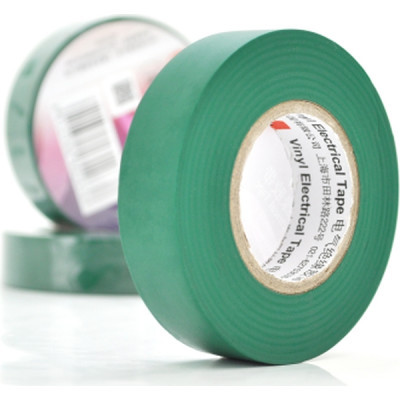 Ізоляційна стрічка 3M 0.15мм x 18мм x 20м Green, от -10°С до +80°С (0,15мм*18мм*20м_G)
