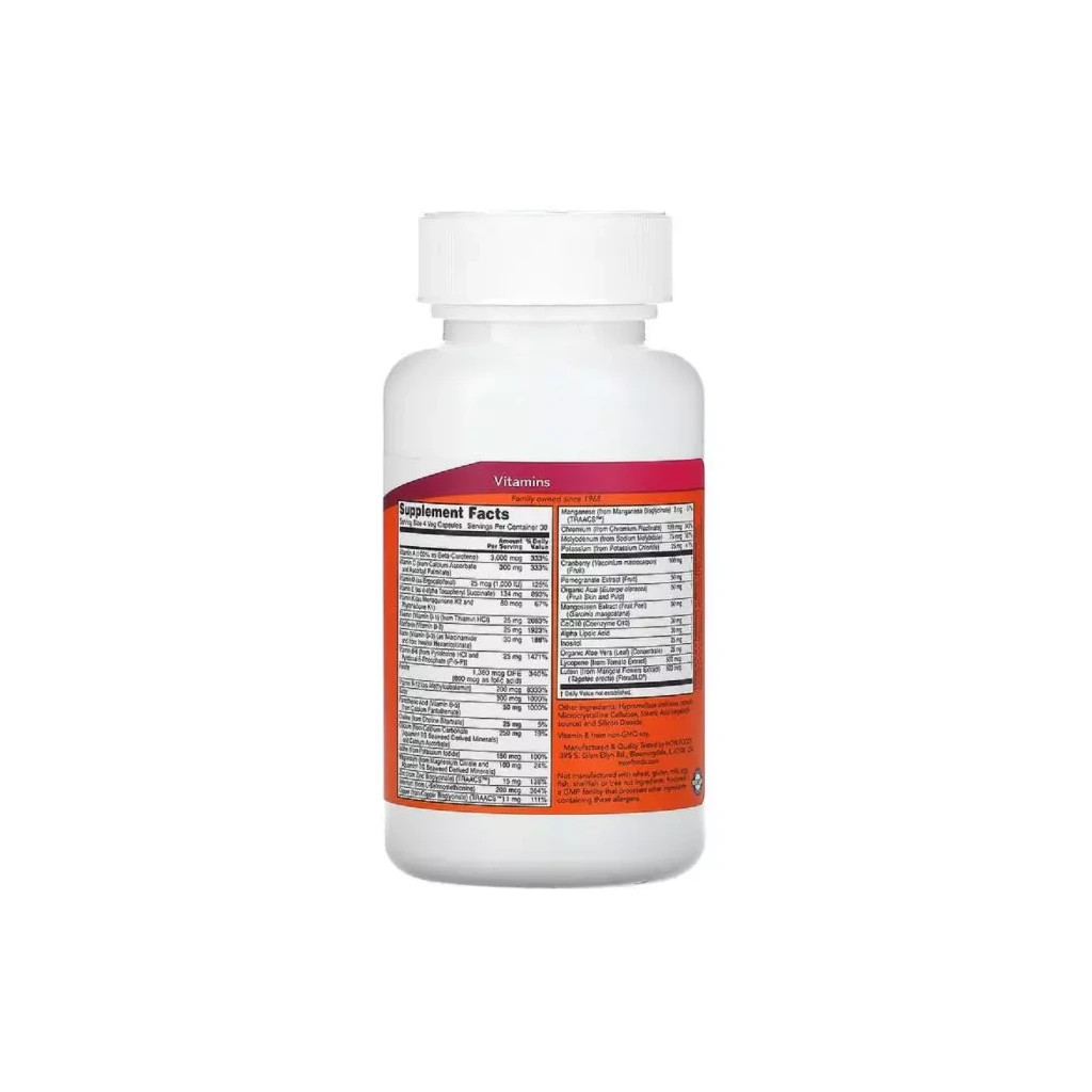 Вітамінно-мінеральний комплекс Now Foods Комплекс Для Жінок, Eve Capsules, Superior Women's Multi, 120 рослин (NOW-03798)