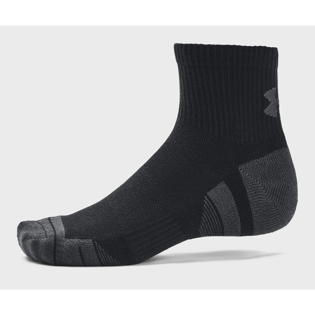 Шкарпетки Under Armour 1379510-001 Performance Tech 3 пари Qtr чорний MD (196884001100)