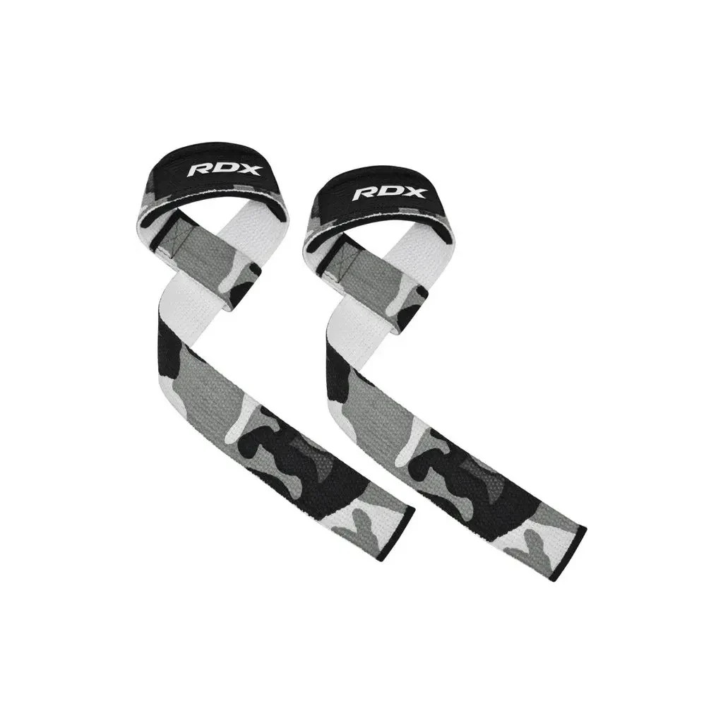 Кистьові лямки RDX W1 Gym Single Strap Camo Gray Plus (WAN-W1CG+)