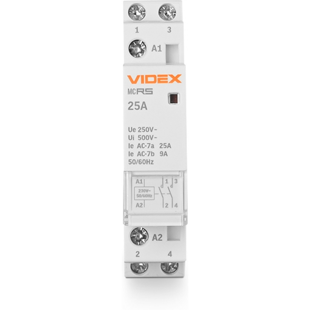 Контактор Videx 2п 25А 2НВ VF-RS-MC2O-25 RESIST