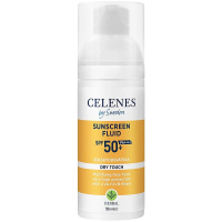 Засіб від засмаги Celenes Sunscreen Dry Touch Fluid SPF50+ Сонцезахисний флюїд 50 мл (7350104249137)