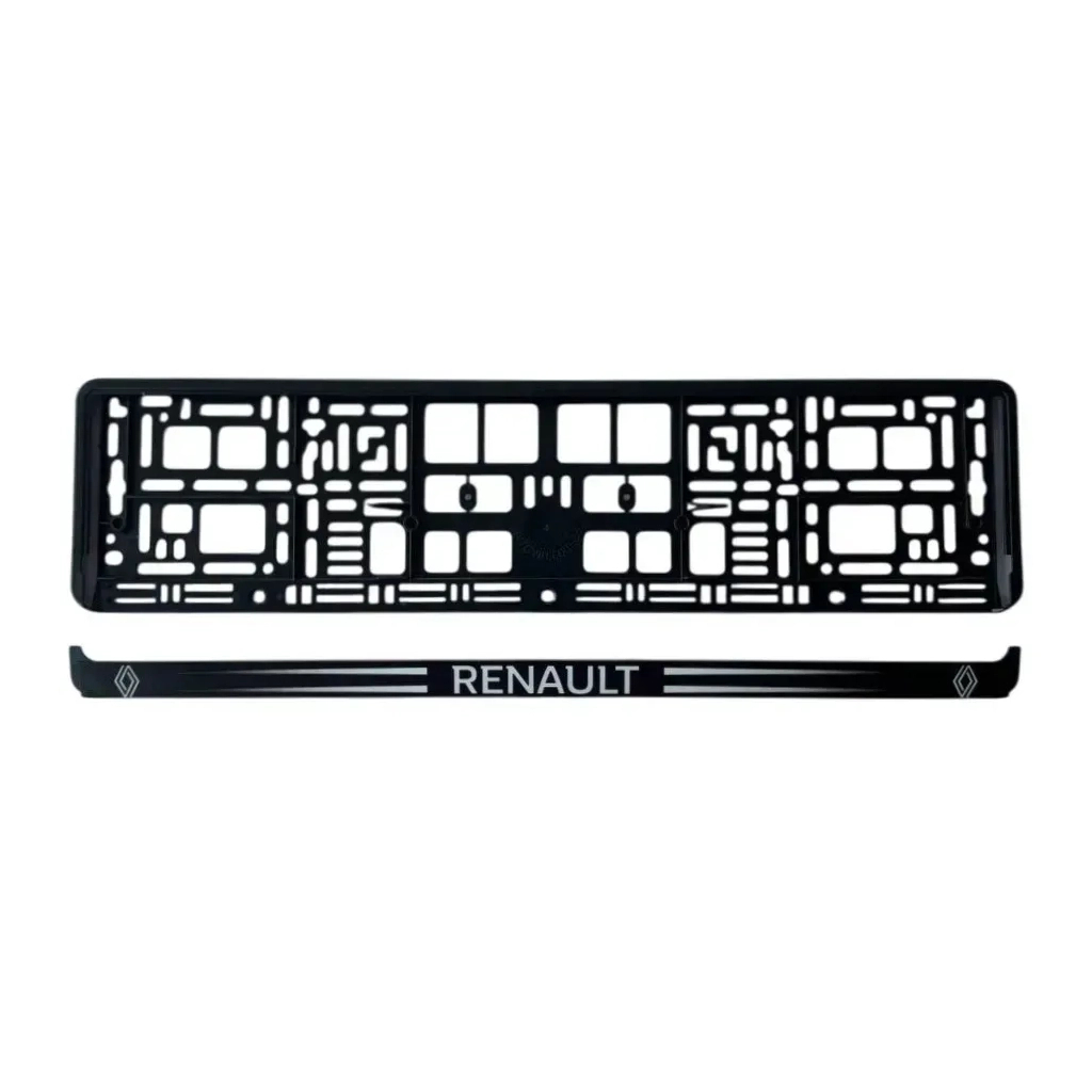Рамка номерного знака Poputchik Renault (24-123-IS)