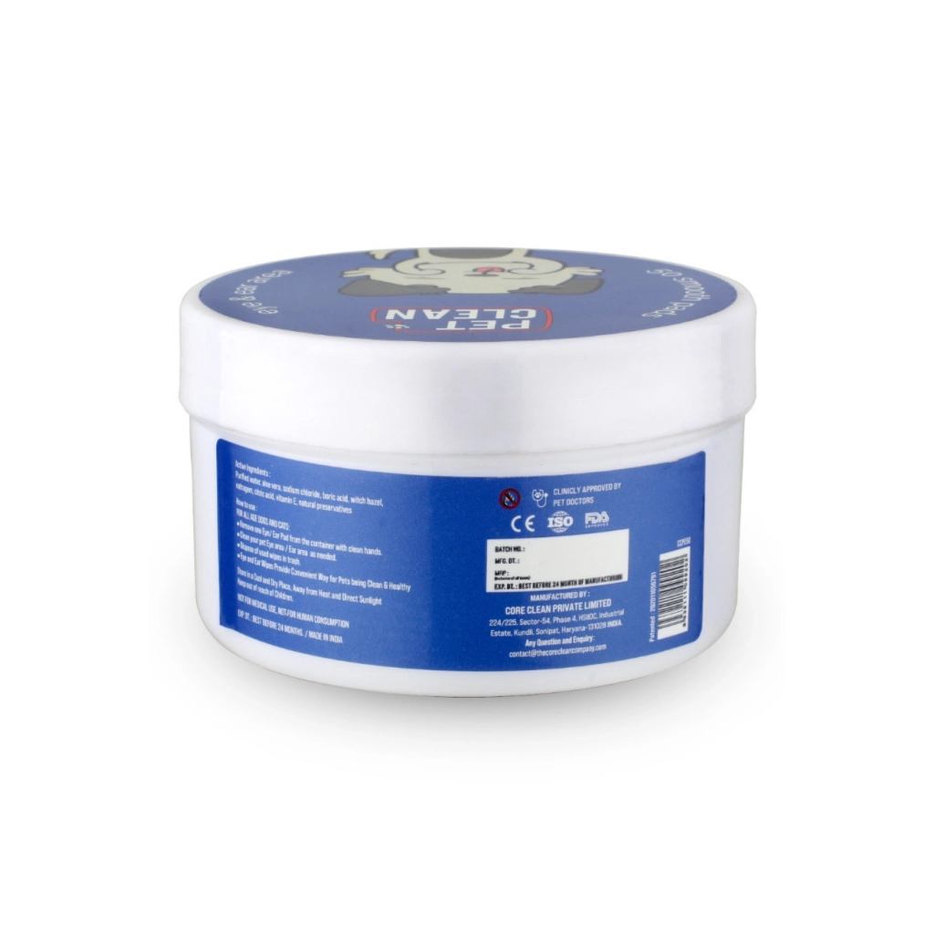 Вологі серветки для тварин Pet Clean PET EYE/EAR WIPES для гігієни очей та вух 50 шт (8939111099202)