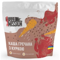 Їжа швидкого приготування Food Mission Каша гречана з куркою 100 г (fm.30481)
