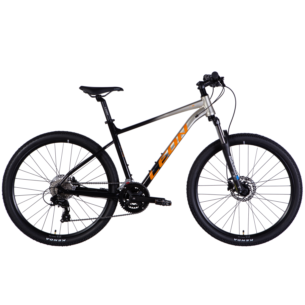 Велосипед Leon 27,5" XC 100 HDD рама-19" AL 2025 срiблястий з чорним (OPS-LN-27,5-049)